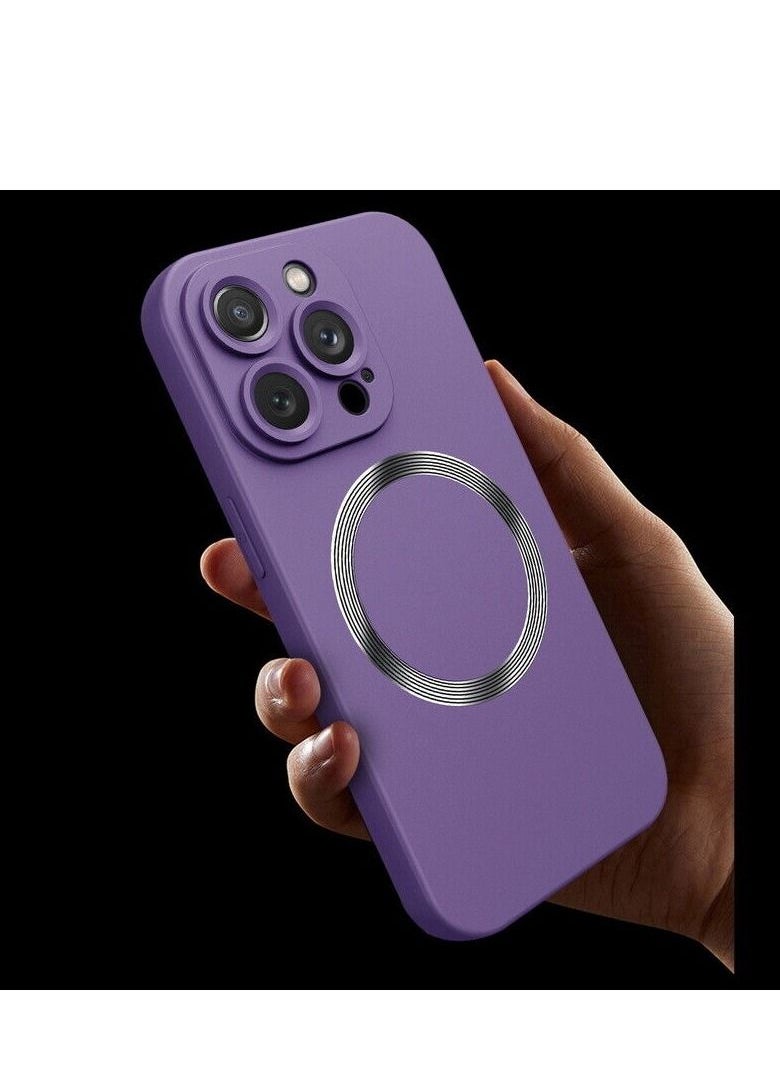 HEXABEX - iPhone 14 Pro Max Case, Protective Magsafe Soft TPU Case for Apple iPhone 14 Pro Max 6.7" Purple - Image 1