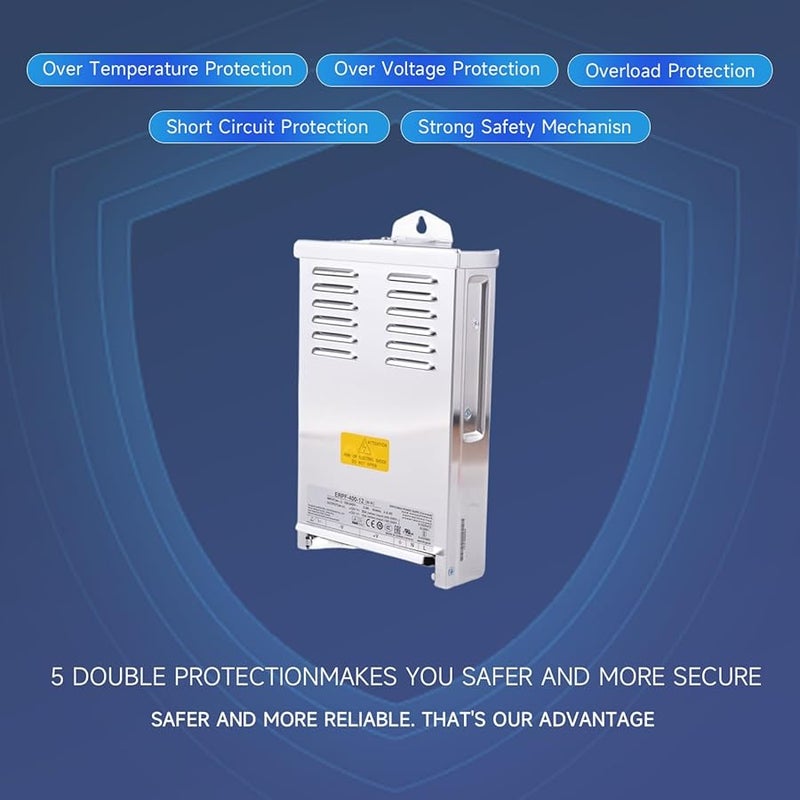 ERPF 400 12 360W AC DC Power Supply 12V 30A Active PFC 90 264VAC for LED Strip Lighting Sign Boards - Image 3