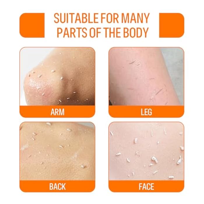 FREEORR Orange Exfoliating Gel for Face and Body, Deep Clean Pores, Remove Blackheads, Exfoliating Moisturizing Facial Scrub Exfoliator Natural Orange Peeling Gel for All Types Skin-2 PCS - Image 5
