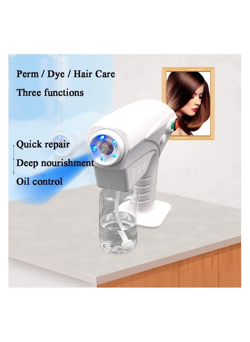 جهاز بخار للوجه ٢٤٠ فولت ١٢٠٠ واط ضوء ازرق و بخاخ ماء - Image 2