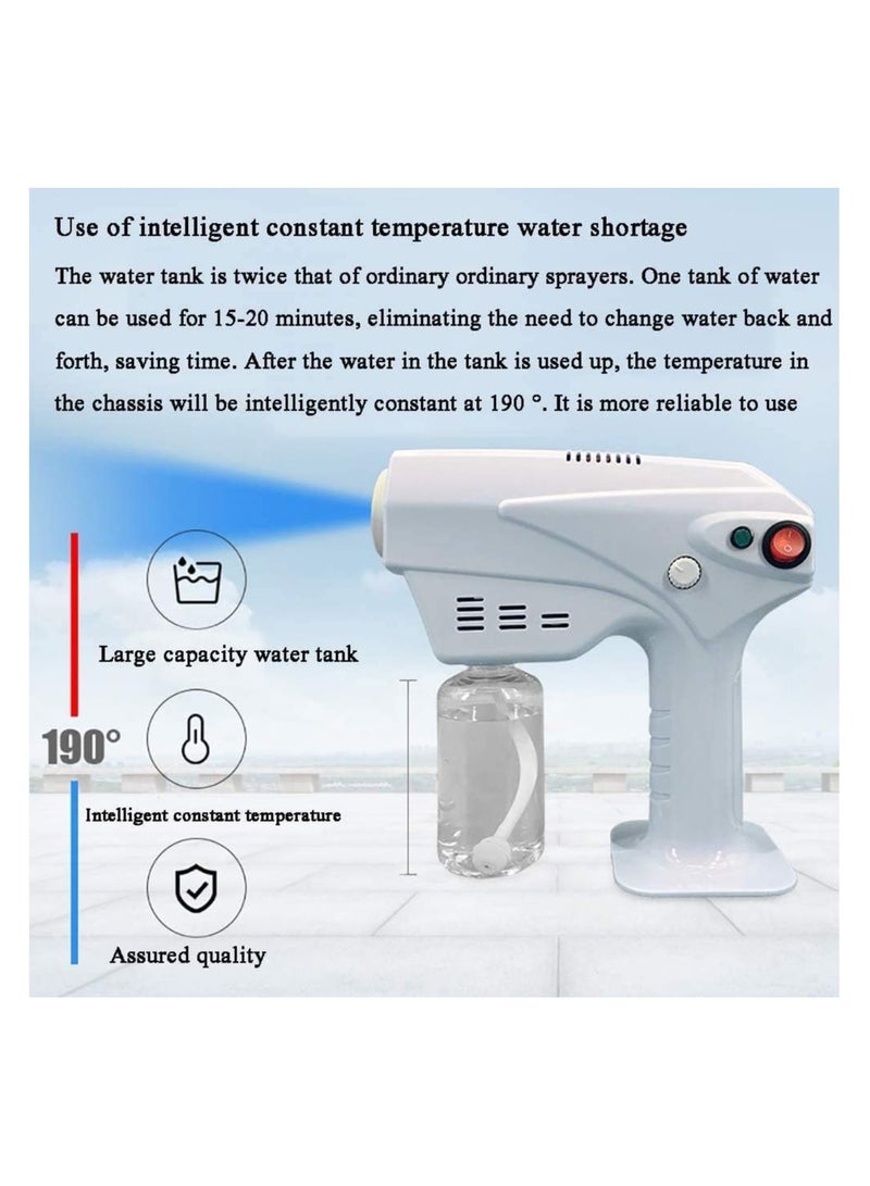 جهاز بخار للوجه ٢٤٠ فولت ١٢٠٠ واط ضوء ازرق و بخاخ ماء - Image 3