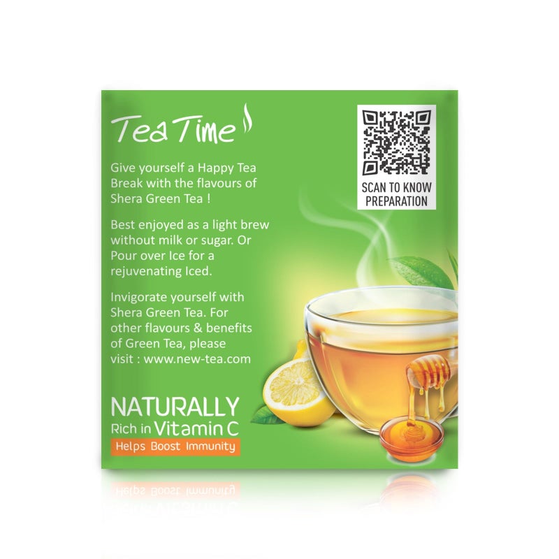 SHERA ORGANIC GREEN TEA BAGS HONEY & LEMON - Image 4