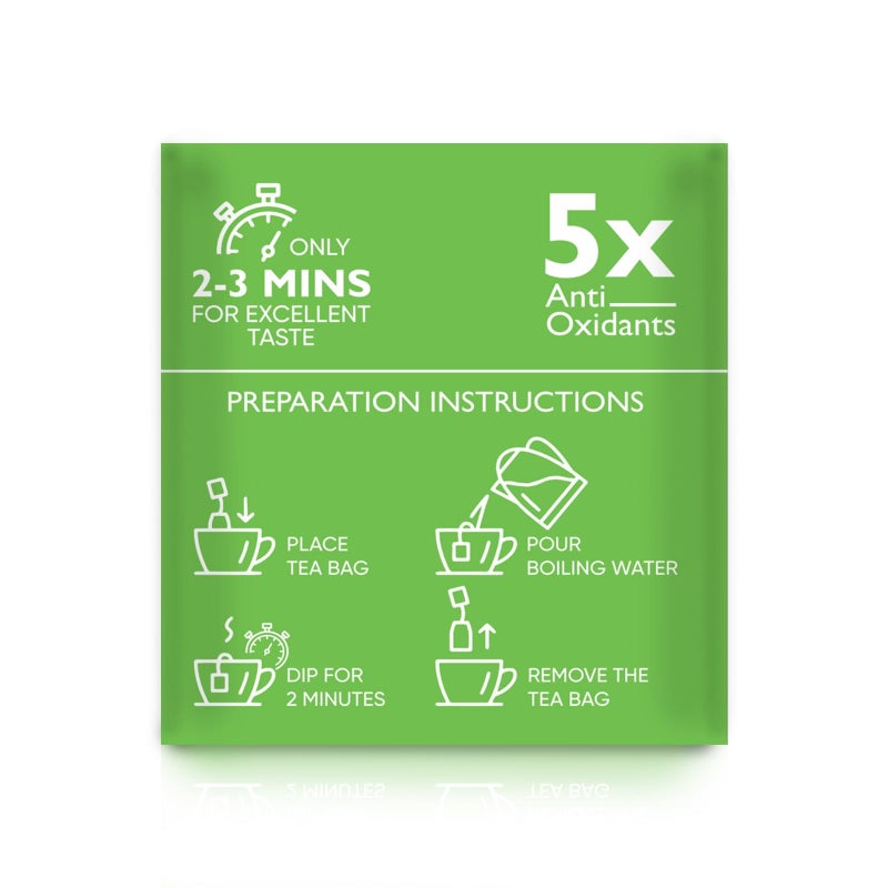 SHERA ORGANIC GREEN TEA BAGS HONEY & LEMON - Image 5