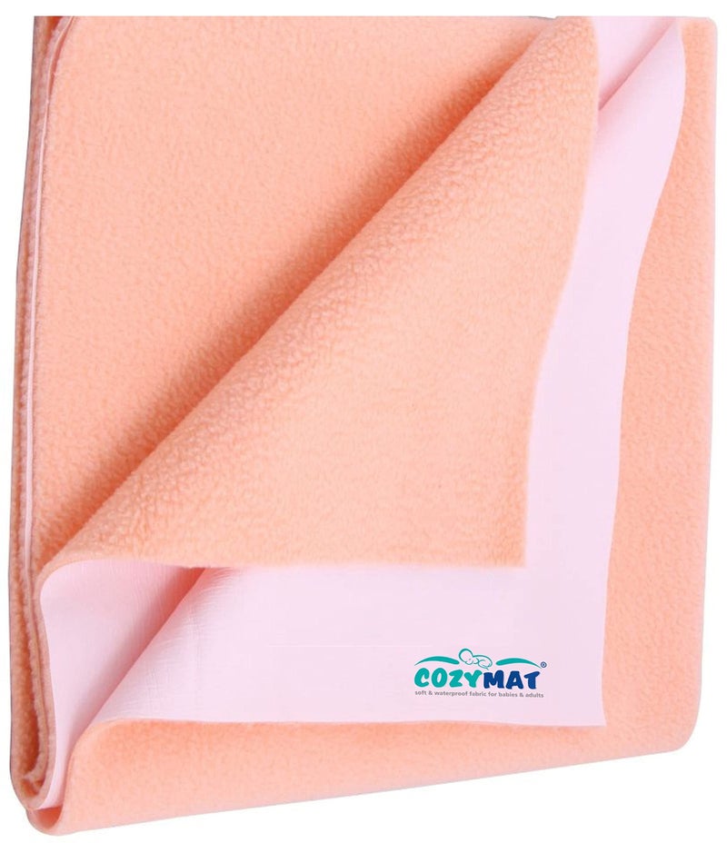 Newnik Dry Sheet Waterproof Breathable Bed Protector Peach, Single Bed - Image 1