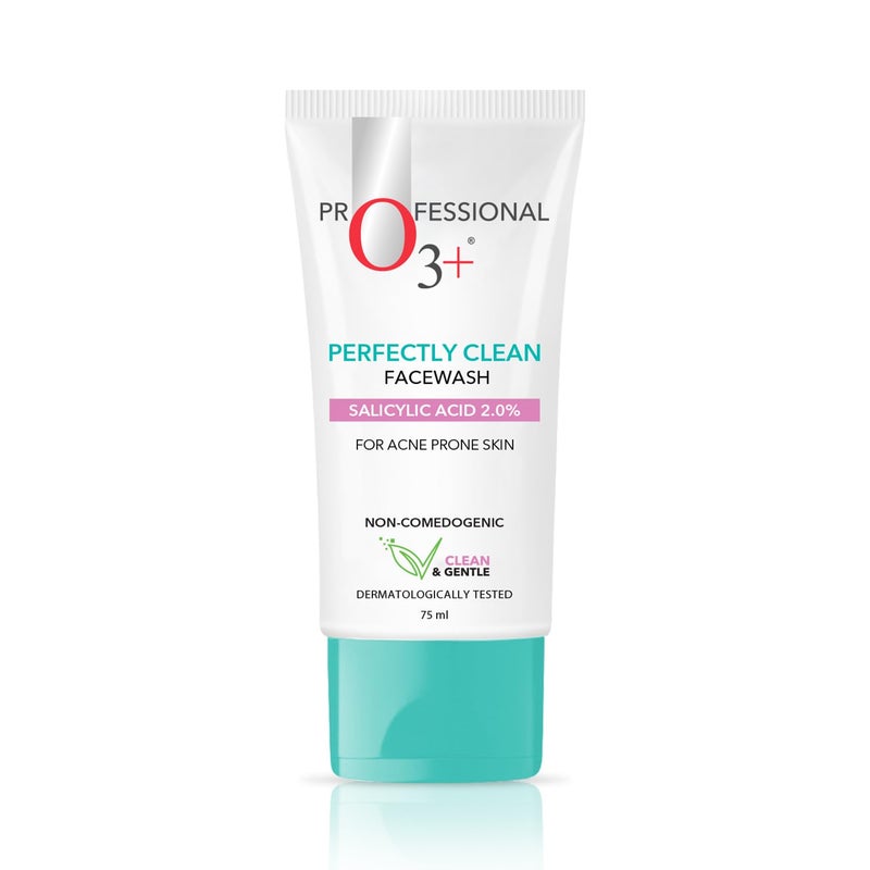 O3 Perfectly Clean Face Wash With Salicylic Acid 2 For Acne Prone Skin 75ml - Image 1
