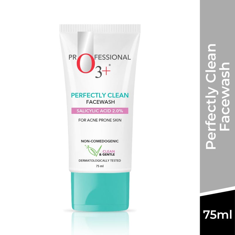 O3 Perfectly Clean Face Wash With Salicylic Acid 2 For Acne Prone Skin 75ml - Image 2