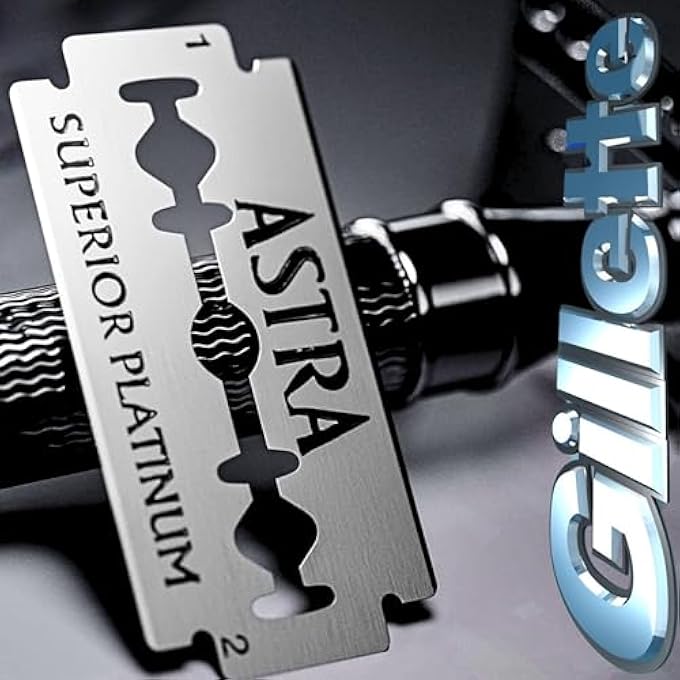 أسترا شفرات حلاقة سوسيسيت أسترا بلاتينيوم مزدوجة الحواف 50 شفرة 10 × 5 - Image 3