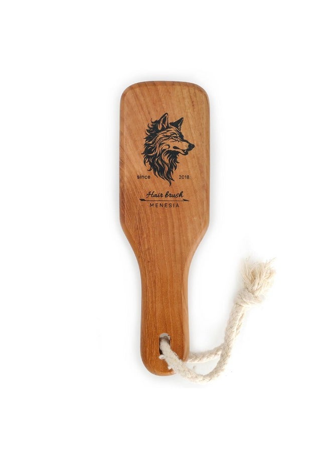 menesia Menesia Soft Bristle Brush - Boar Bristle for Men and Women, Slicking Back, Fine and Sleek Hair - Beard Brush (wolf)  - Image 4