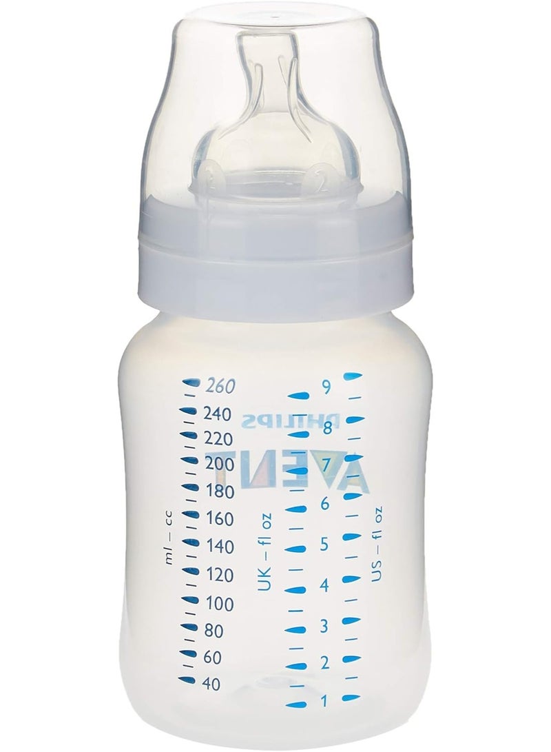 فيليبس زجاجة رضاعة مضادة للمغص للأطفال – 260 مل مع حلمة مهواة، خالية من BPA، عبوة من قطعتين (+1 شهر) - Image 4