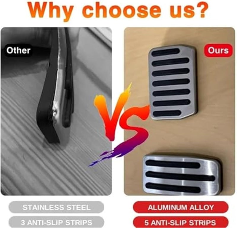 Wivplex Stainless Steel Pedal Pad Set for VW Transporter - Image 4