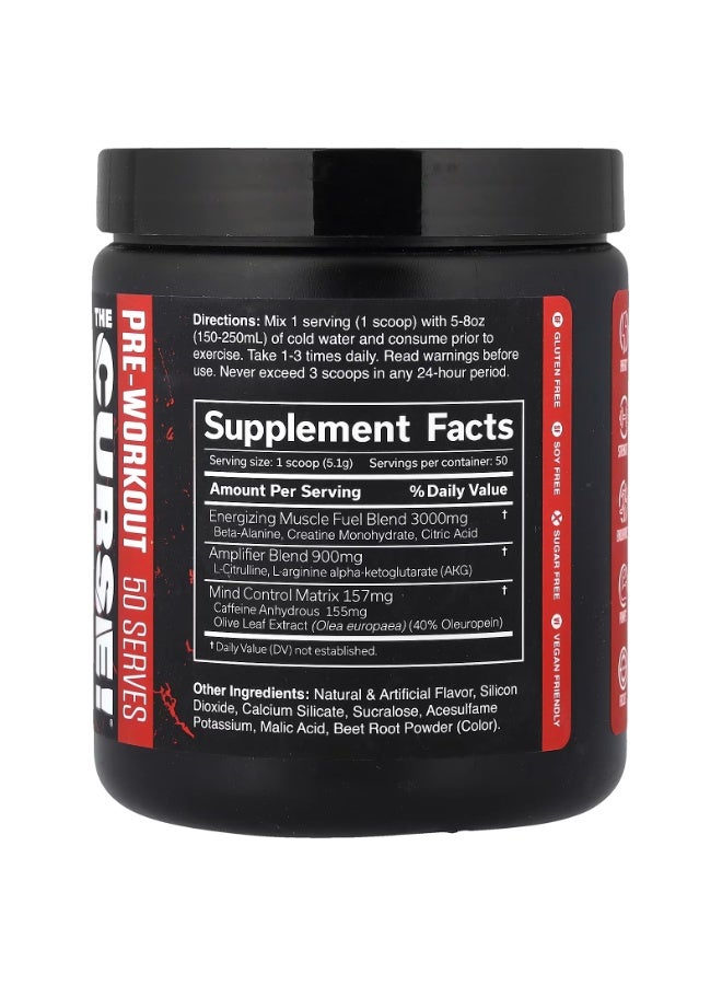 The Curse Pre-Workout, Watermelon 50 Servings