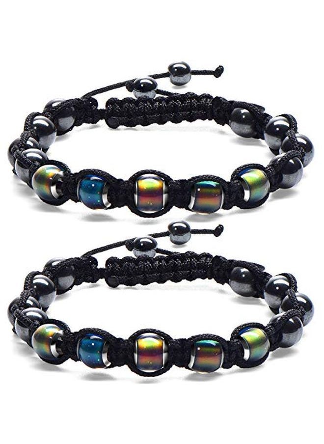 2 Pieces Adjustable Mood Bracelet For Women Dazzling Shimmer Color Changing Beads Based On Emotions Thermochromic Bead Bracelets For Kids And Adult - pzsku/Z0F245F70F92D7B1A14B7Z/45/_/1652709751/3a47d29c-88b7-4d38-8db4-bdc571e52c4d