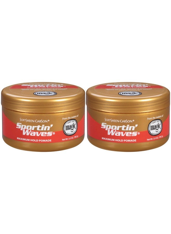 SoftSheen-Carson Softsheen Carson Sportin' Waves Maximum Hold Pomade, 2 Count - Image 1