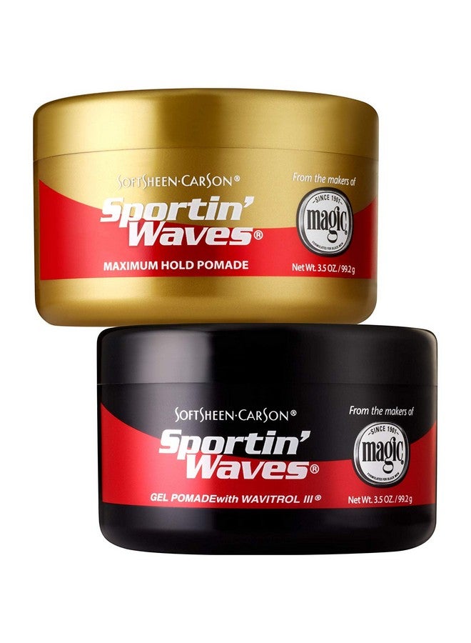 SoftSheen-Carson Softsheen Carson Sportin' Waves Maximum Hold Pomade, 2 Count - Image 4