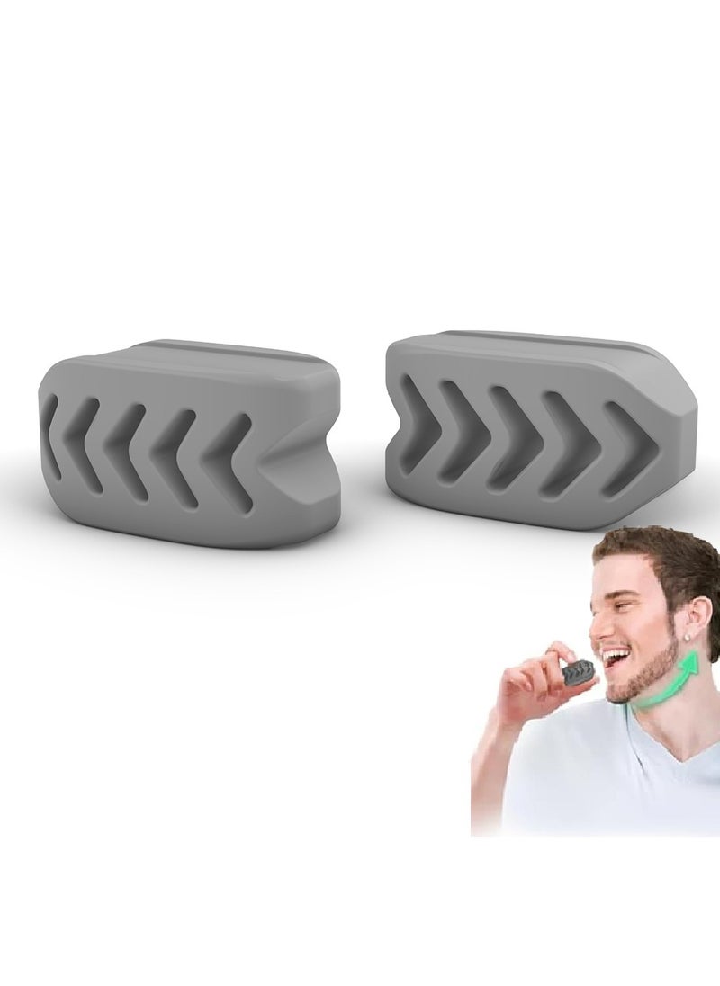 Generic 2PCS Jaw Exerciser Ball Face Slimmer Silicone Jawline Exerciser Facial Muscle Strengthening Jaw Trainer Face Exerciser for Unisex  - Image 1