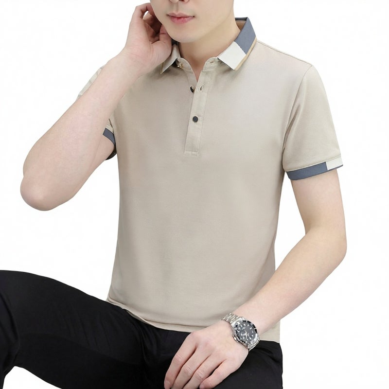 Men's Short Sleeve Polo T-Shirt Casual Summer Top