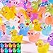 LVVXIXI 50 PCS Glow in The Dark Mini Ducks Whimsical Luminous Ducklings for DIY DollhouseRiver LandscapeVase FillerFairy Garden Decoration Multicoloured 50pcs - Image 3
