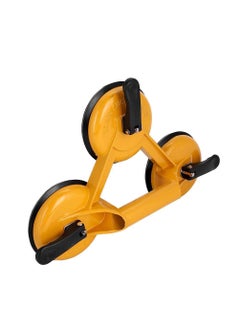 HBD SALES HBD SALES Aluminium Suction Lifter Heavy Duty Glass Suction Cup Flat Tile Suction Cup Lifter Triple Sucker Plate Moving Glass Pad for Lifting Dent Puller Multicolor 2 Pc  - Image 2