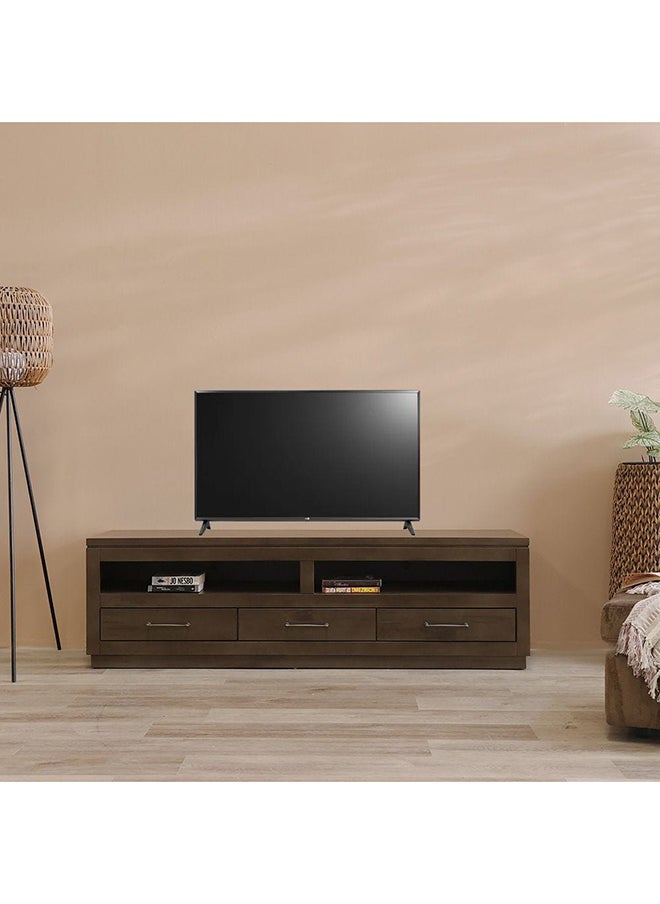 DANUBE HOME - Dakota TV Cabinet For Up To 65 Inches TV Entertainment Modern Design Wall Unit Furniture Wooden TV Stand For Living Room Bedroom TV Rack L 180 x W 45 x H 53 cm Antique Guam - Image 1