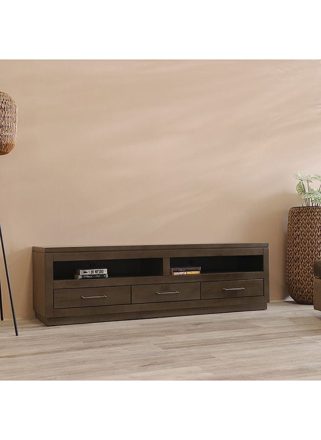 DANUBE HOME - Dakota TV Cabinet For Up To 65 Inches TV Entertainment Modern Design Wall Unit Furniture Wooden TV Stand For Living Room Bedroom TV Rack L 180 x W 45 x H 53 cm Antique Guam - Image 1
