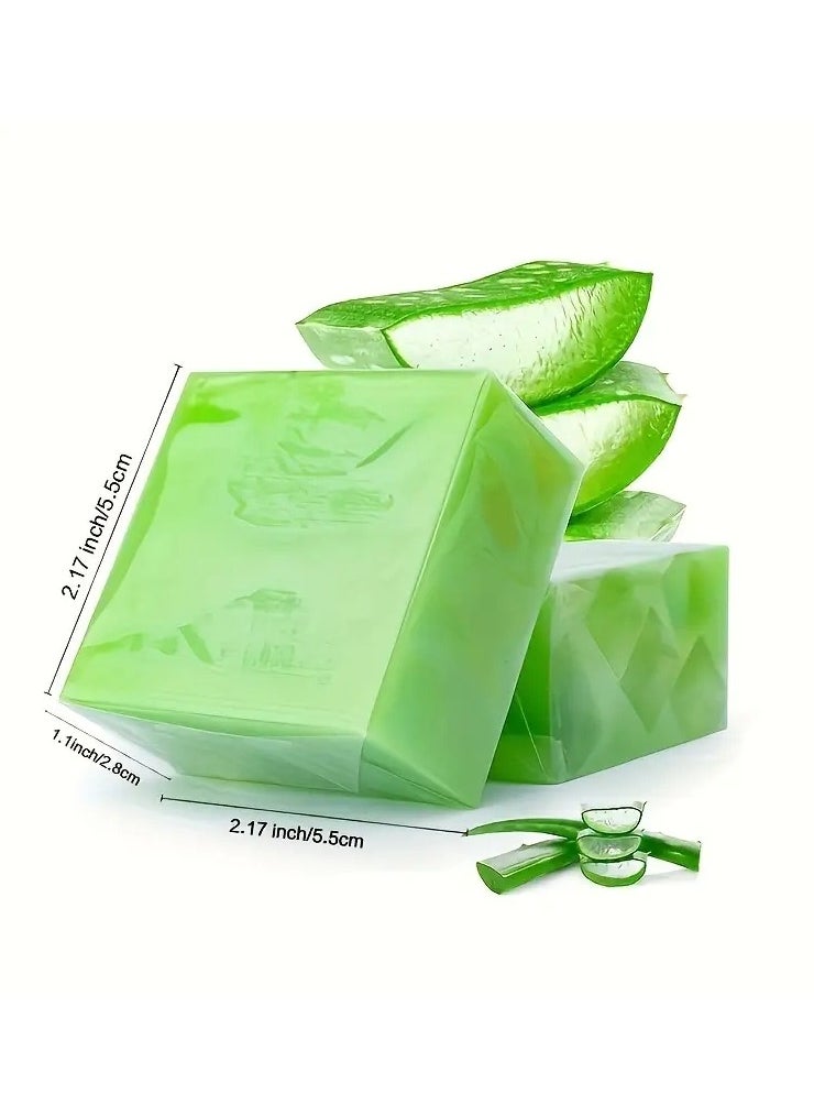 ORiTi - Aloe Vera Soap , Handmade Soap For Face And Bath, Aloe Vera Soap For Deep Cleansing - Image 1