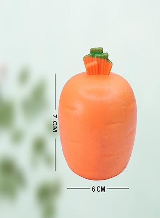 AASA Soft Foam/Squishy/Decompress Toys for Kids Toodler Adult Gifting Home/Office Decor Item (Carrot) - Image 2