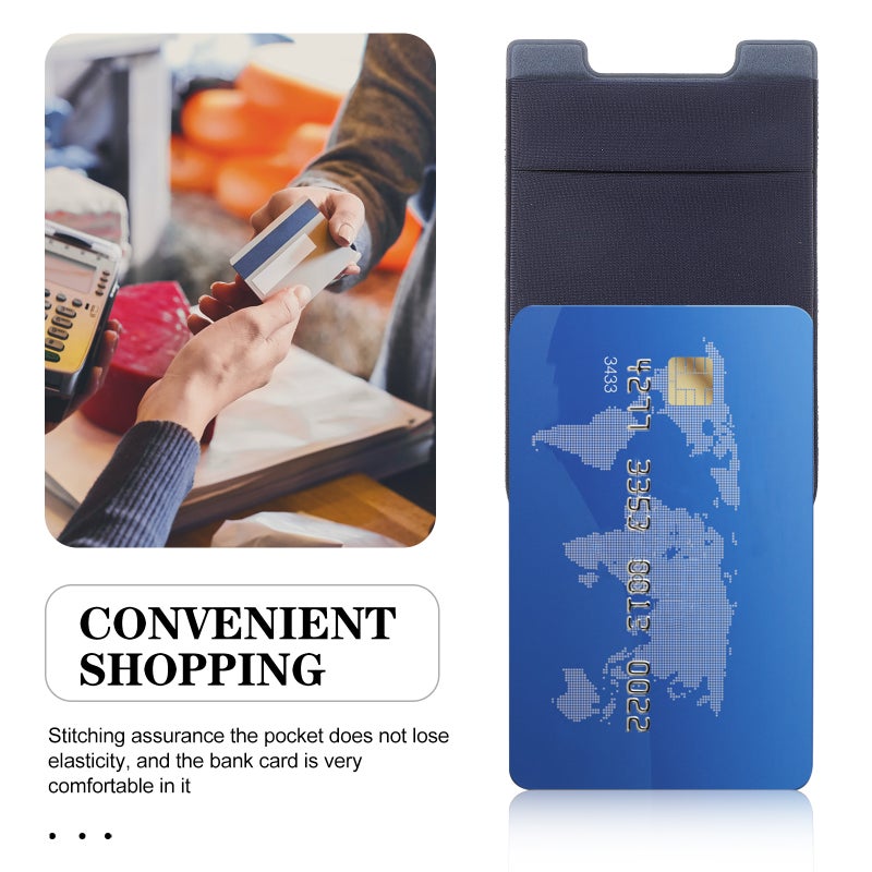 4 pcs Phone Wallet Credit Cell Phone Wallet Dual Slots Phone Card Holder Supply - Image 5