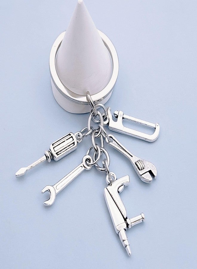 iMagitek 20Pcs Dad Grandpa Toolbox Keychains Screwdriver Wrench Saw Keychains for Father Grandpa Men's Keying Gifts Father's Day Birthday Gifts - Image 4