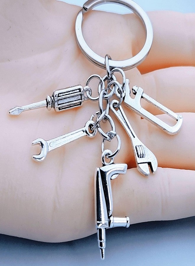 iMagitek 20Pcs Dad Grandpa Toolbox Keychains Screwdriver Wrench Saw Keychains for Father Grandpa Men's Keying Gifts Father's Day Birthday Gifts - Image 2