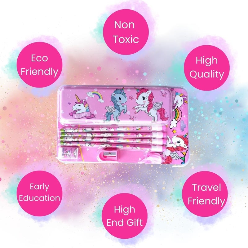 Generic Stationary Gift kit - Car Pencil Cases - School Set - Best for Gift- Return gift - pink  - Image 4