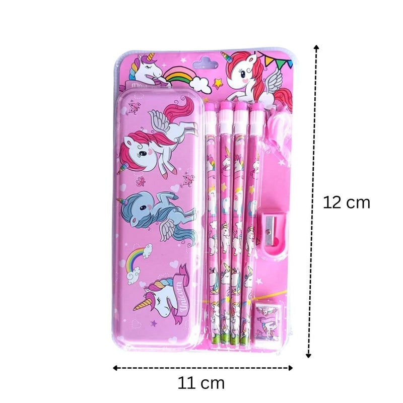 Generic Stationary Gift kit - Car Pencil Cases - School Set - Best for Gift- Return gift - pink  - Image 2