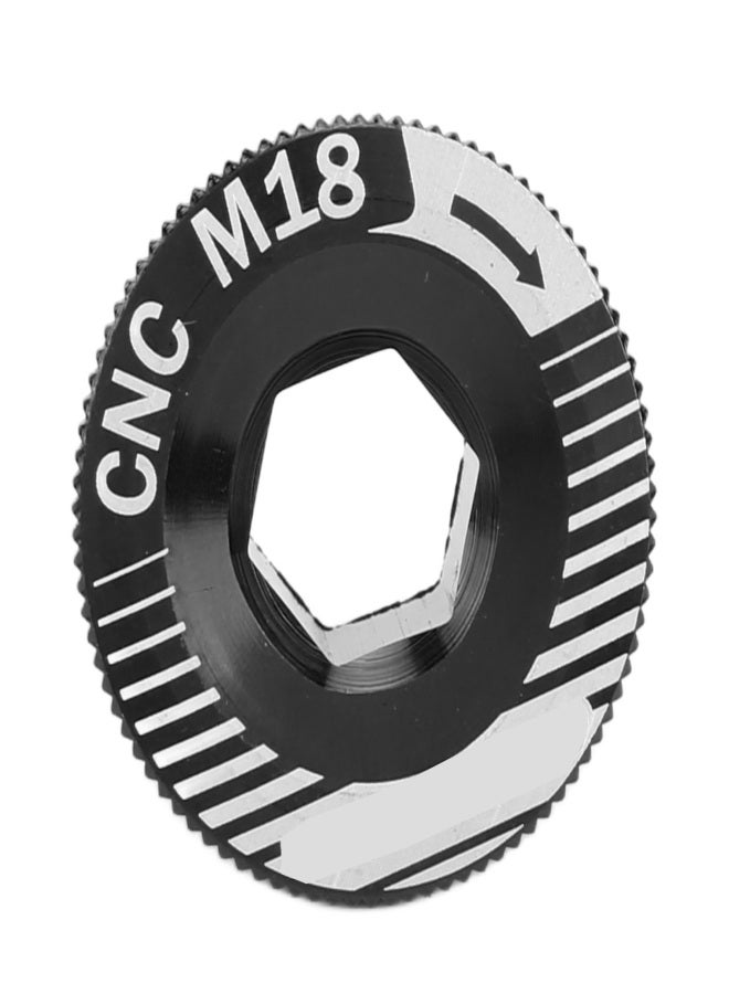 إنلي برغي ذراع كرنك الدراجة من سبائك الألومنيوم M18، برغي تثبيت كرنك، مسمار ذراع مجموعة كرنك الدراجة M18 أسود - Image 2