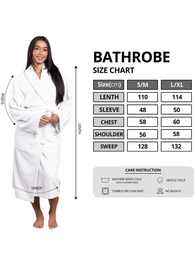1Chase  1CHASE Luxury Cotton Shawl Bathrobe for Women | Best Price UAE