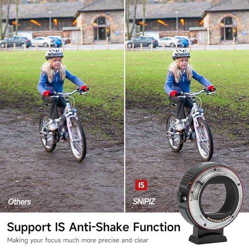 SNIPIZ EF-EOS R Mount Adapter Auto-Focus Lens Mount Adapter Converter Ring Compatible with Canon EF/EF-S Series Lens to EOS R, RP, R3, R5, R6, R6II, R7, R8, R10, R50, R100 Cameras - Image 4