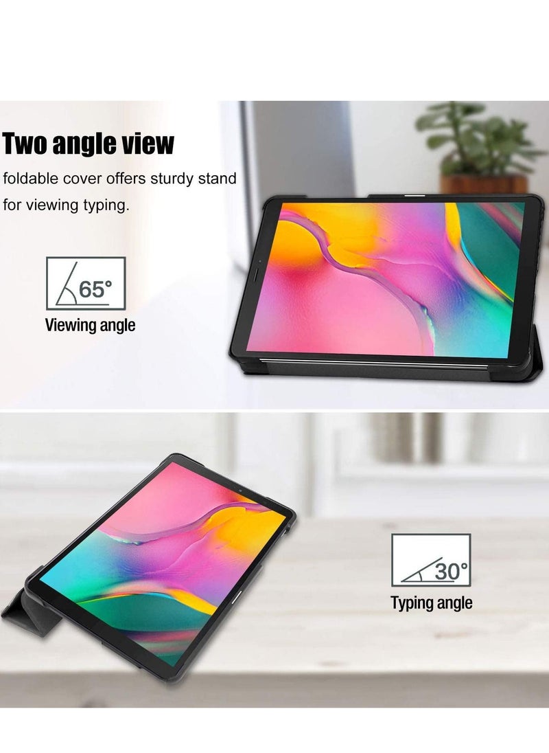 Womdee Galaxy Tab A 8.0 2019 Case T290 T295, Slim Light Cover Trifold Stand Hard Shell Folio Case for 8.0 inch Galaxy Tab A 2019  - Image 4