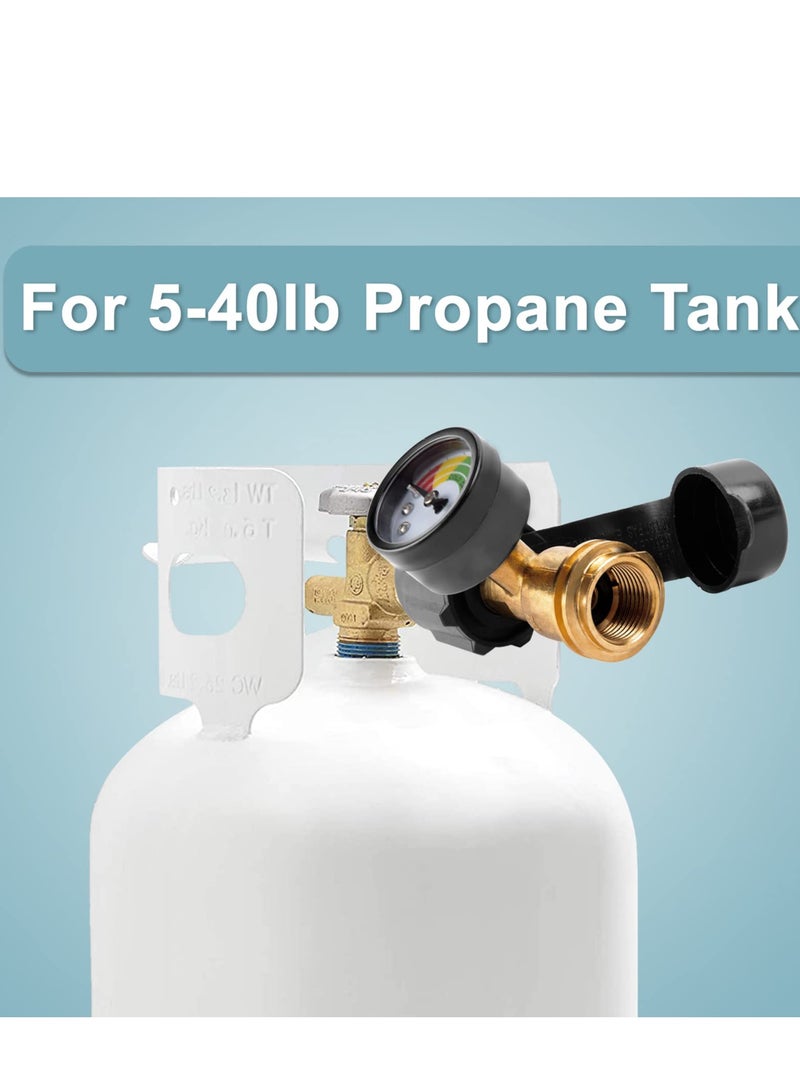 Zikra Propane Tank Gauge Level Indicator Leak Detector for 5lb-40lb Propane Tanks, Propane Gas Pressure Meter Universal for RV Camper, Cylinder, BBQ Gas Grill, Heater and More Appliances - Image 5