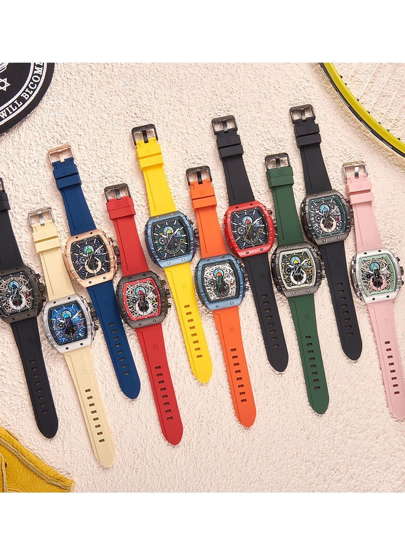 T5 - T5 Men's Chronograph Silicone strap Watch - Image 1
