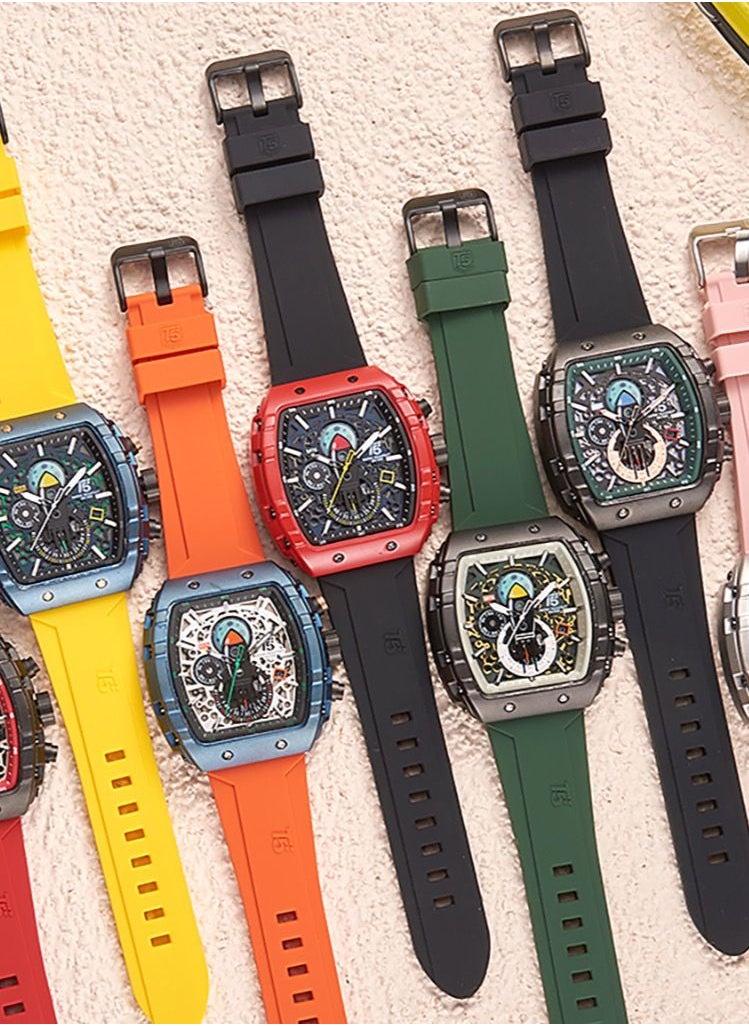 T5 - T5 Men's Chronograph Silicone strap Watch - Image 1