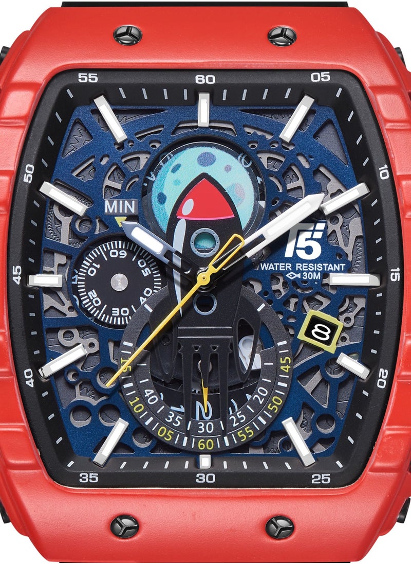 T5 - T5 Men's Chronograph Silicone strap Watch - Image 1