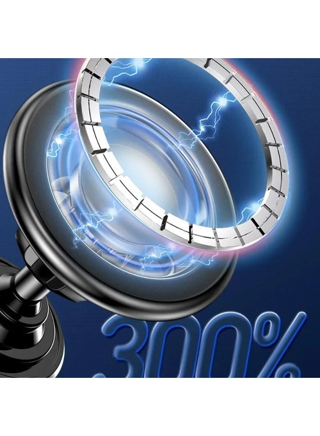 Car Mobile Holder Ultra-stable Car Mount Strong Magnetic Holder for Magsafe Magnet Stand in Car Dashboard Adjustable Bracket for iPhone 16 15 14 Pro Black - Image 4