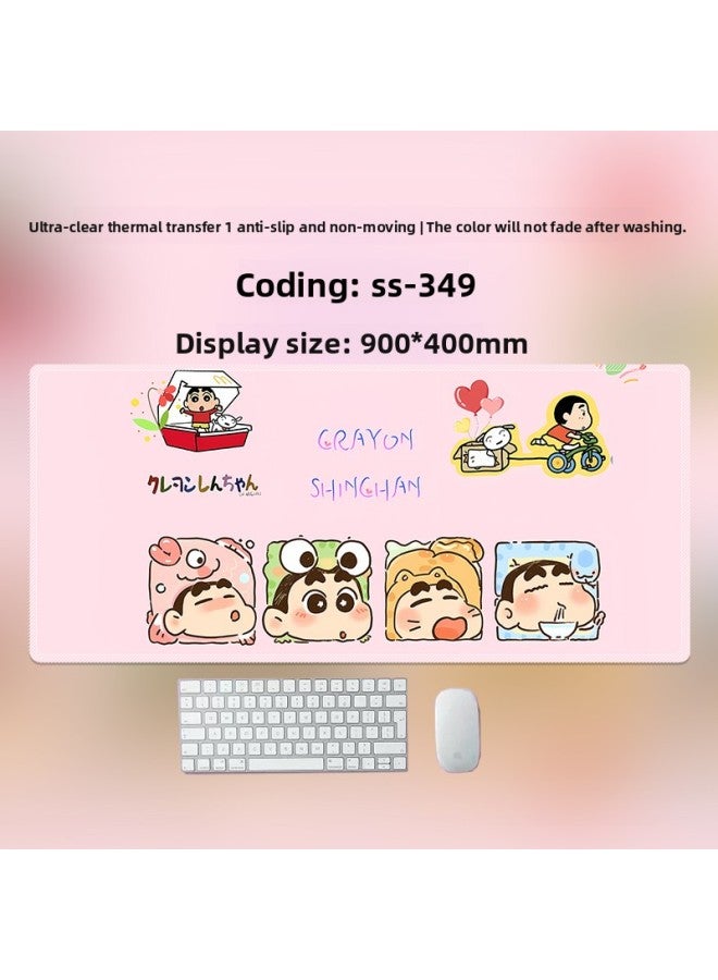 Crayon Shin-Chan Mouse Pad Number For Boys And Girls Cute Cartoon Animation Two-Dimensional Office Computer Keyboard Desk Pad