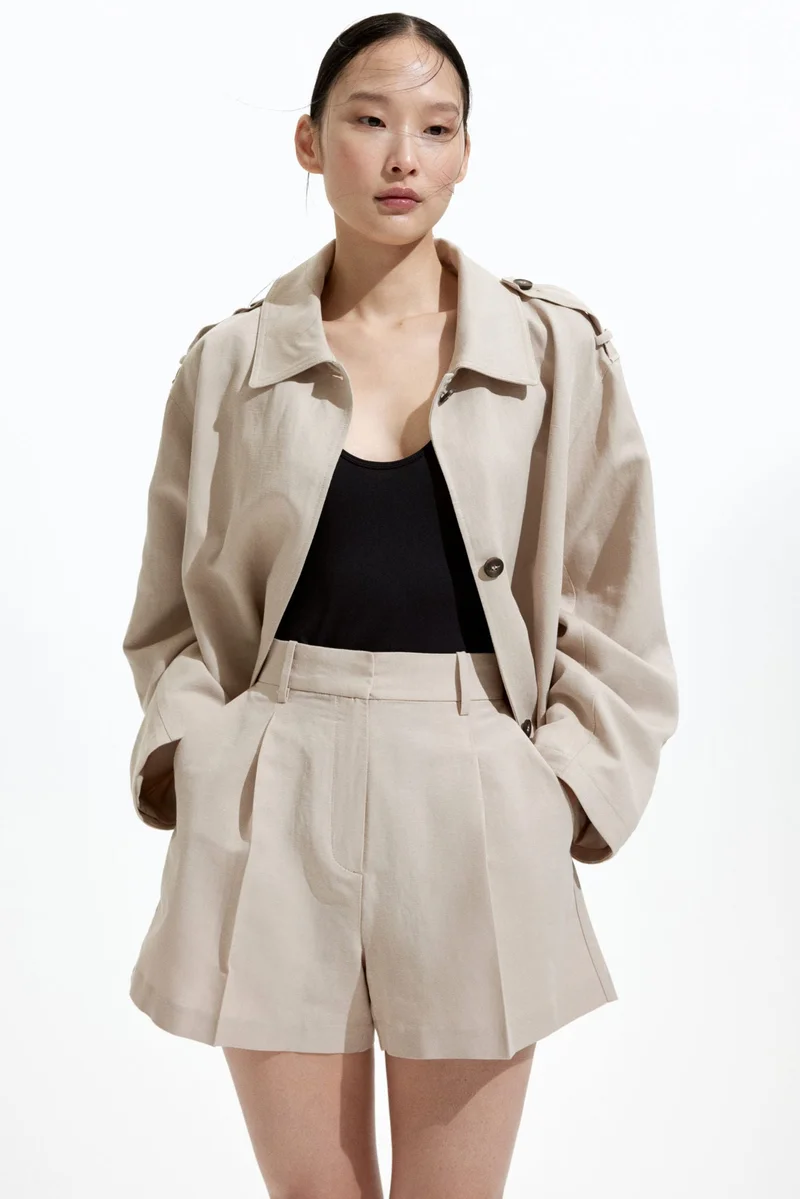H&M Linen-blend shorts