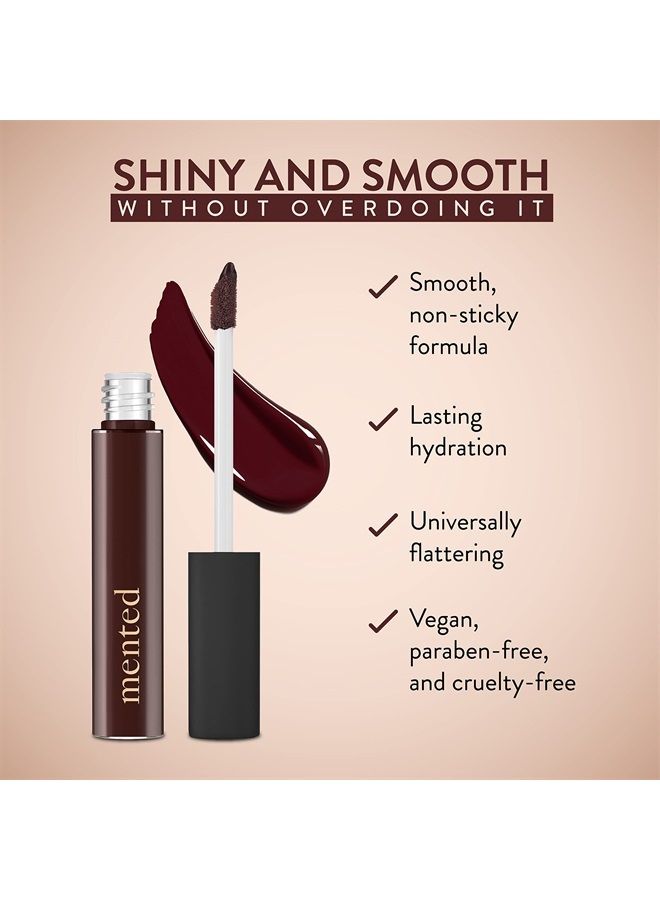 Mented Cosmetics | Brown Nude Lip Gloss, Baby Brown | Vegan, Paraben-Free, Cruelty-Free Gloss Topper | Long Lasting and Moisturizing Lipgloss - Image 3