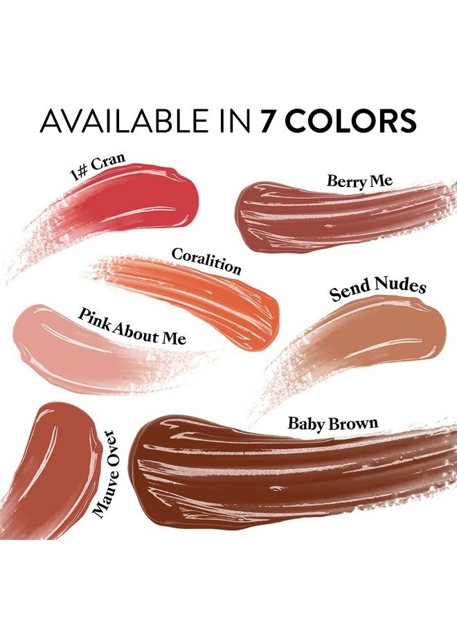 Mented Cosmetics | Brown Nude Lip Gloss, Baby Brown | Vegan, Paraben-Free, Cruelty-Free Gloss Topper | Long Lasting and Moisturizing Lipgloss - Image 1