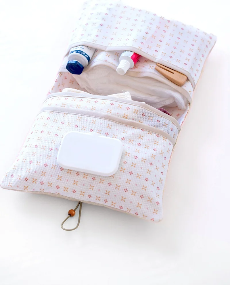 هامور Mother Baby Care Bag Newborn Diaper Changing Organizer Bag Organizer Solid Beige
