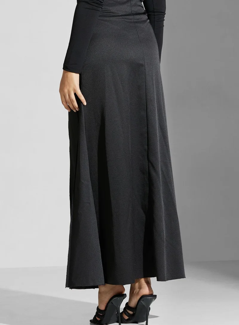 Golden Apple Pleated High Waist Skirt