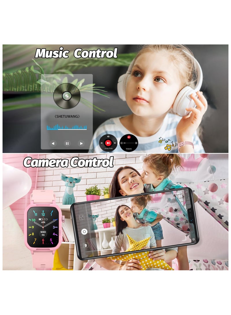 Kids Boys Smart Watch, IP68 Waterproof Heart Rate Tracker Smartwatch for Children with 1.5 Inch DIY Sports Face, Encoder, Sleep Heart Rate Monitor, 19 Sports Modes  - Image 4