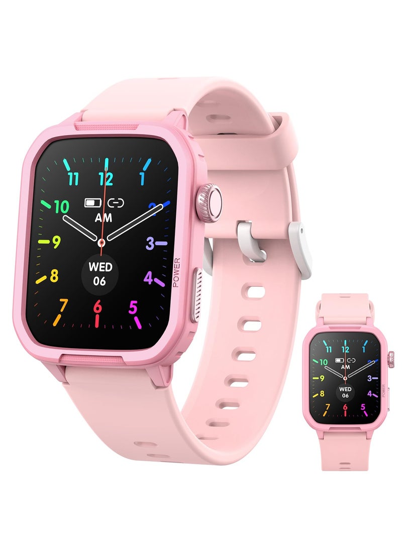 Kids Boys Smart Watch, IP68 Waterproof Heart Rate Tracker Smartwatch for Children with 1.5 Inch DIY Sports Face, Encoder, Sleep Heart Rate Monitor, 19 Sports Modes  - Image 1