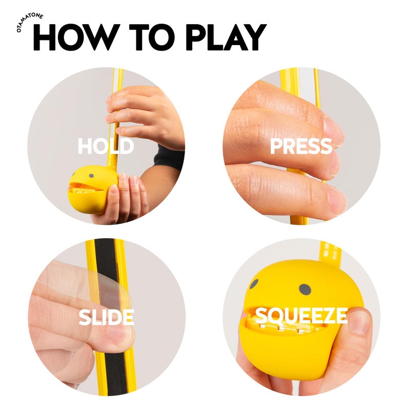 Otamatone Classic [English Edition] Yellow Japanese Electronic Musical Instrument Portable Synthesizer from Japan Maywa Denki for Children and Adults Gift - Image 2