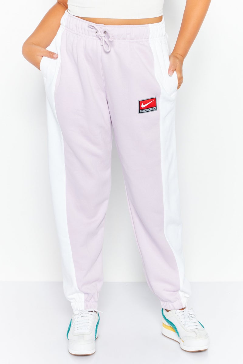 Nike Women Loose Fit Brand Logo Outdoor Sweatpants, White  - Image 1